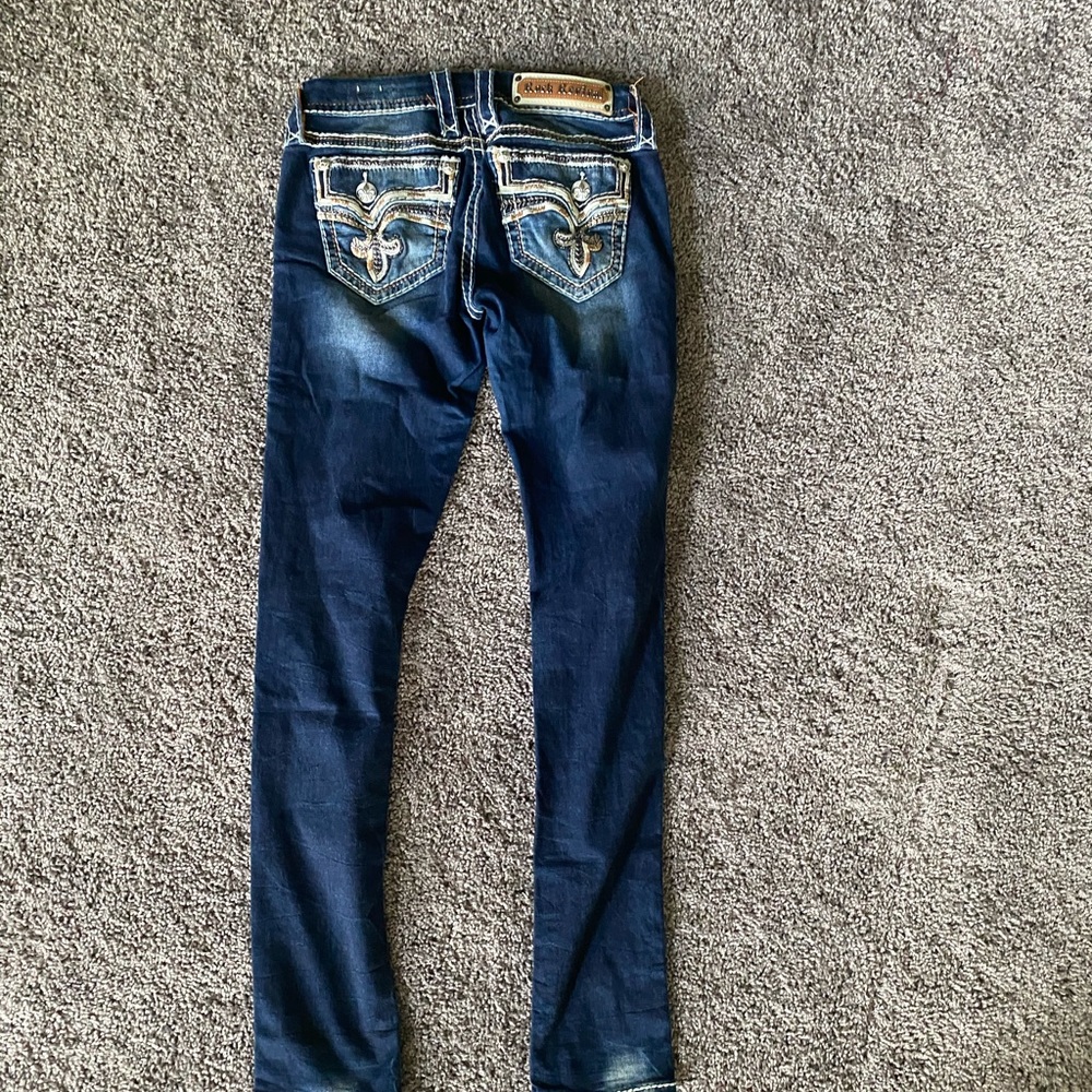 Dark wash rock revival skinny